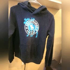 Abercrombie kids hoodie sweater 13/14 in Navy blue